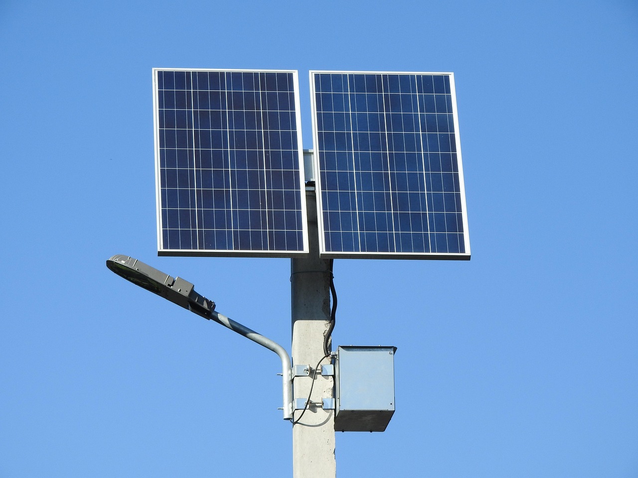 A battery pillar installed beside a home